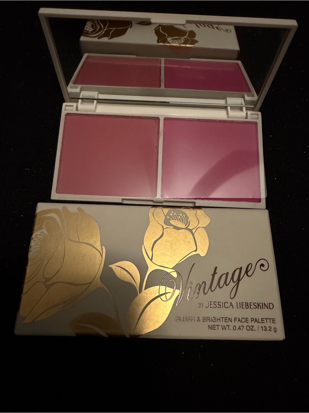 Vintage Blush & Brighten Face Pallete (Blossom/Poppy) NEW